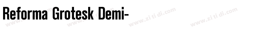 Reforma Grotesk Demi字体转换